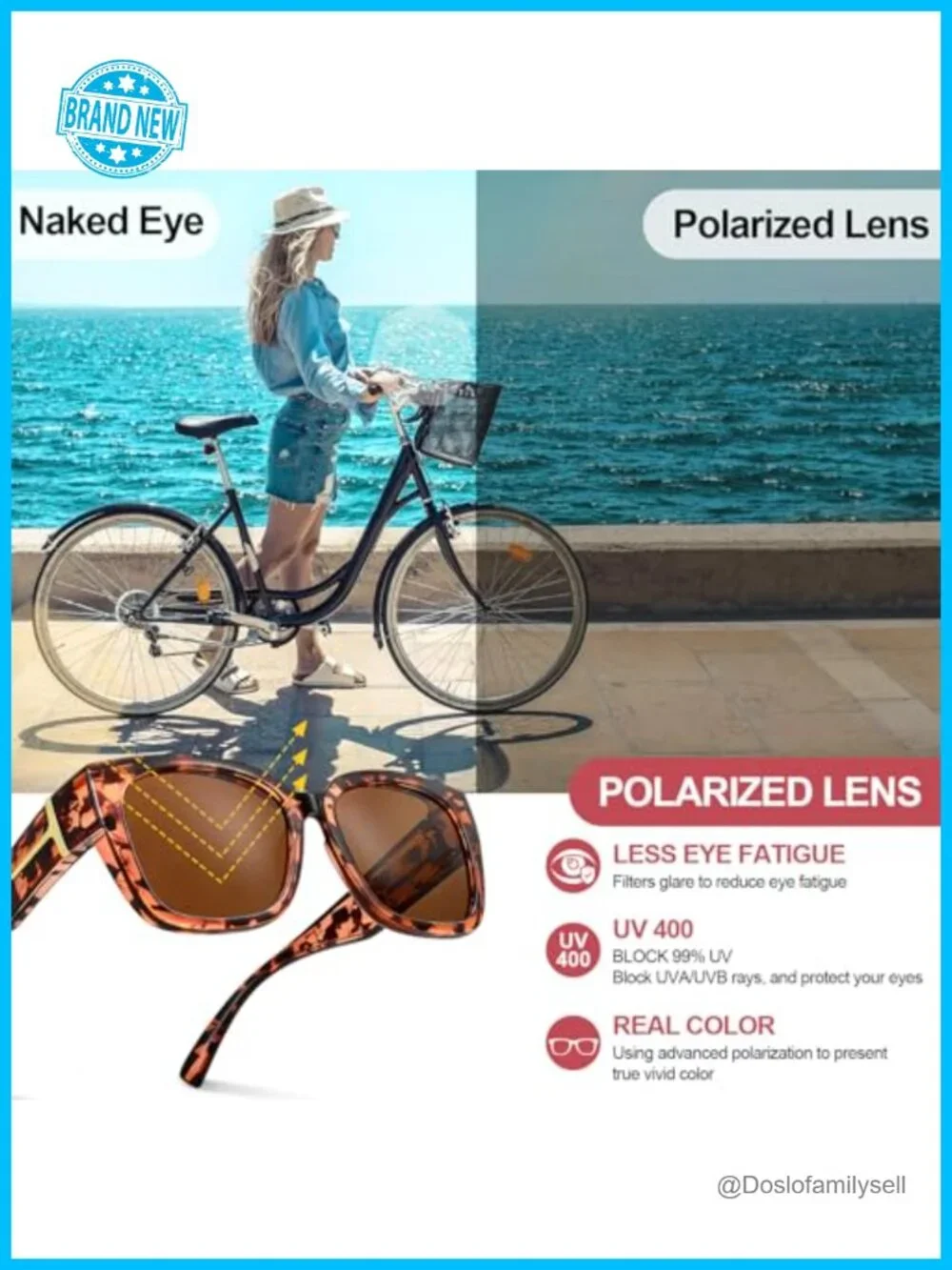 Oversized Polarized Fit Over Sunglasses for Women Men UV400 TAC Lenses